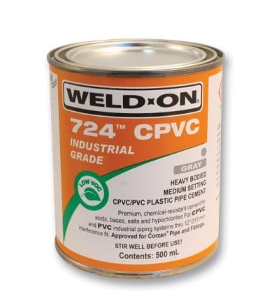 Weld On Solvent Cement Is Resistant To Aggressive Chemicals